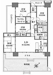 オーベルグランディオおおたかの森ビューコート 4LDKの間取図画像