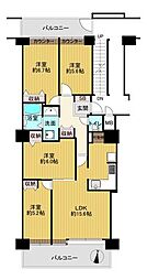 東急ドエルステージ21センターコート壱番館 4LDKの間取図画像
