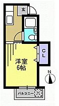 コーポ美芳 202 ｜ 東京都大田区池上１丁目（賃貸アパート1K・2階・18.00㎡） その2