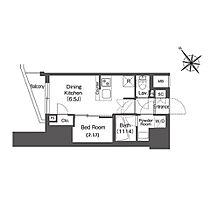 コンフォリア東大井II 0404 ｜ 東京都品川区東大井３丁目（賃貸マンション1DK・4階・25.01㎡） その2