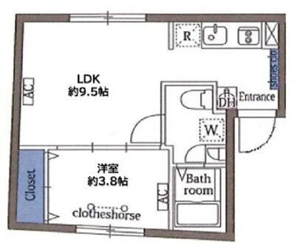 アヴァンタージュ蒲田 301｜東京都大田区新蒲田２丁目(賃貸マンション1LDK・3階・27.40㎡)の写真 その2