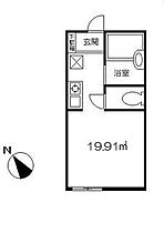 東京都大田区仲六郷４丁目（賃貸マンション1R・2階・19.91㎡） その2