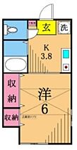 みのりII 202 ｜ 東京都大田区大森北３丁目（賃貸アパート1K・2階・21.53㎡） その2