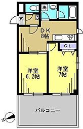 間取図画像 2DK
