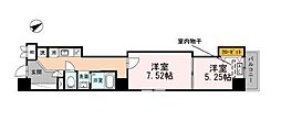 レジデンス大森 2Kの間取図画像