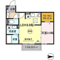 喜宝Yukuhashi  ｜ 福岡県行橋市門樋町（賃貸アパート1LDK・2階・32.54㎡） その2