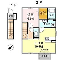 テロワール参番館  ｜ 福岡県行橋市行事２丁目（賃貸アパート1LDK・2階・44.47㎡） その2