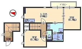 大阪府門真市上島町（賃貸アパート2LDK・2階・53.33㎡） その2