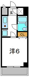 ラフィネ守口 1Kの間取図画像