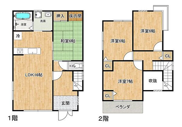 間取りを拡大表示