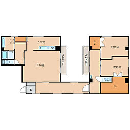 YMビル 2LDKの間取図画像