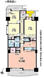レインボー大高 3LDKの間取図画像
