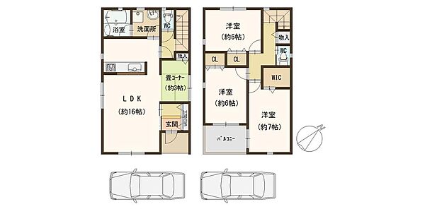 間取りを拡大表示