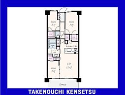 グランセンス越谷レイクタウン 3SLDKの間取図画像