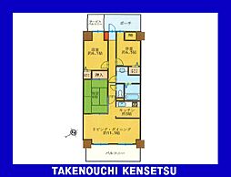 ベルドゥムール春日部東 3LDKの間取図画像
