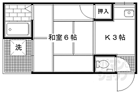 京都府京都市左京区田中南西浦町（賃貸アパート1K・2階・19.99㎡） その2