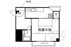 京都府京都市中京区聚楽廻松下町（賃貸マンション1K・3階・18.00㎡） その2