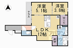 京都府京都市上京区松屋町通椹木町上る二町目（賃貸アパート2LDK・1階・52.20㎡） その2