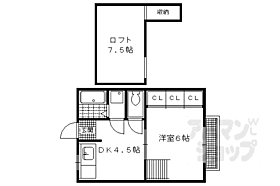 京都府京都市左京区岩倉上蔵町（賃貸アパート1DK・2階・28.00㎡） その2