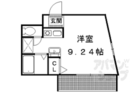 京都府京都市左京区田中飛鳥井町（賃貸マンション1R・2階・24.86㎡） その2