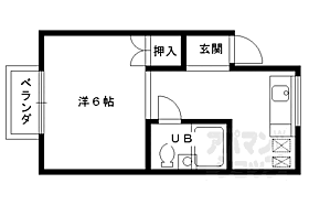 京都府京都市北区等持院中町（賃貸アパート1K・1階・20.52㎡） その2