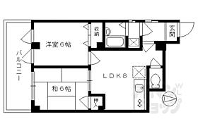 バインオーククリビア 4F ｜ 京都府京都市中京区押小路通高倉西入左京町（賃貸マンション2LDK・4階・44.71㎡） その2