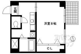 αＰＲＩＺＥVI 405 ｜ 京都府京都市下京区綾小路通富小路西入ル塩屋町（賃貸マンション1K・4階・28.14㎡） その2