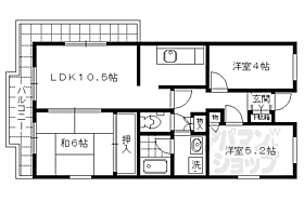 京都府京都市南区東九条西河辺町（賃貸マンション3LDK・2階・59.60㎡） その2