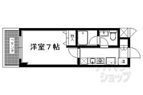 京都府京都市左京区下鴨梁田町（賃貸マンション1K・3階・18.81㎡） その2