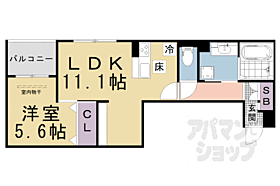 仮称）Ｄ－ｒｏｏｍ京都市下京区東魚屋町 102 ｜ 京都府京都市下京区六条通室町東入東魚屋町（賃貸アパート1LDK・1階・43.21㎡） その2