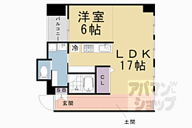 Ａ－Ｔｅｒｒａｃｅ（エーテラス） 4-A ｜ 京都府京都市下京区茶磨屋町（賃貸マンション1LDK・4階・54.80㎡） その2