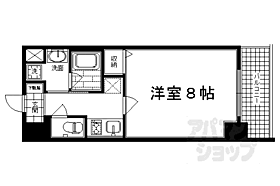 京都府京都市下京区岩上通高辻下る吉文字町（賃貸マンション1K・5階・25.62㎡） その2