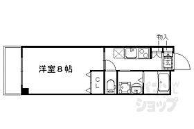 京都府京都市左京区田中高原町（賃貸マンション1K・5階・27.31㎡） その2