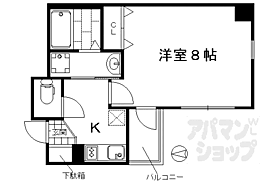 京都府京都市南区東九条西明田町（賃貸マンション1K・4階・27.07㎡） その2