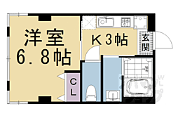 天進ビル 1Kの間取図画像