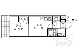 京都府京都市中京区西ノ京式部町（賃貸マンション1LDK・4階・30.01㎡） その1