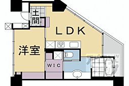 シャリマー西大路 1LDKの間取図画像