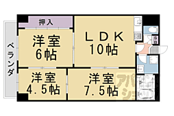 SAKIZOVilla烏丸四条 3LDKの間取図画像