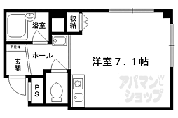 ＡＲＫ・ＢＷ 2階ワンルームの間取り