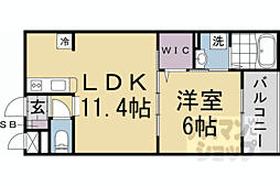 アーバンコート堀川西 1LDKの間取図画像