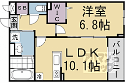 アーバンコート堀川西 1LDKの間取図画像