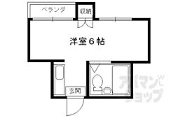 阪急京都本線 西院駅 徒歩5分の賃貸マンション 7階1Kの間取り