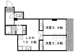 京都市営烏丸線 北大路駅 徒歩12分 2階/-