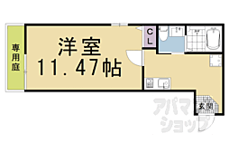 オリエント五条坂 1階1Kの間取り