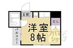 casa府庁前 ワンルームの間取図画像