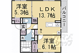 間取図画像 2LDK