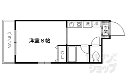 未麗七条大宮 1Kの間取図画像