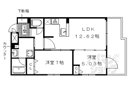 ロマンレジデンス 2LDKの間取図画像