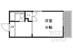 シェアフラット岩倉 ワンルームの間取図画像