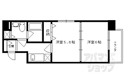 ボナール三条高倉 2Kの間取図画像